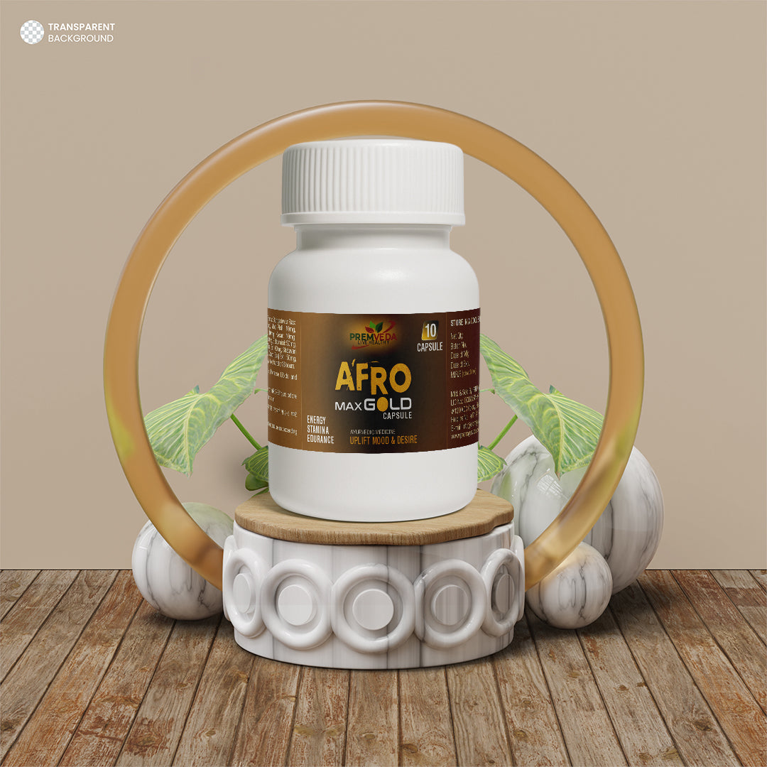 Afro Max Gold Capsules – Ayurvedic Instant Libido Booster  for Men