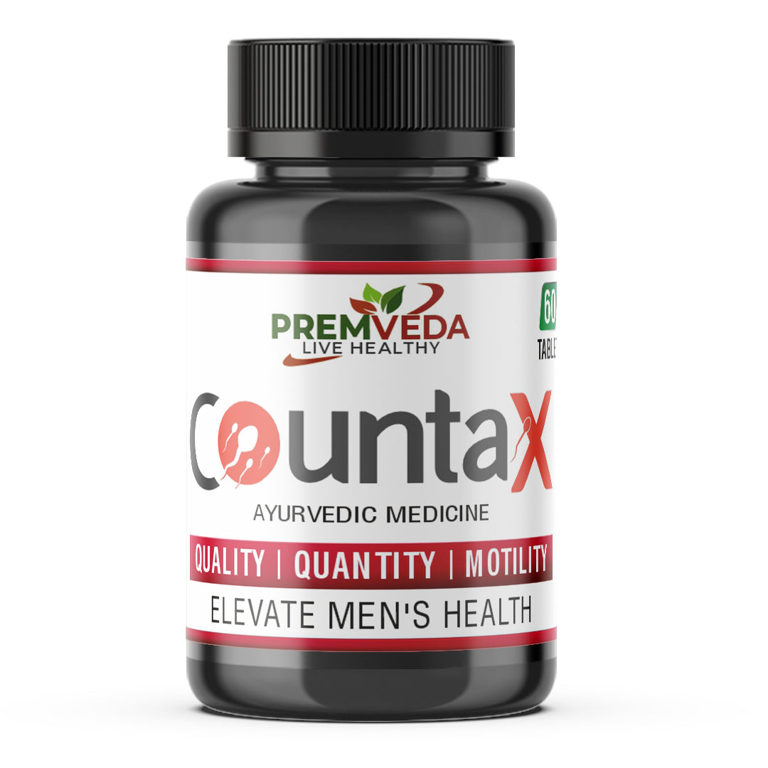 CountaX – Ayurvedic Kit for Sperm Count, Quality & Strength (60 Tabs Pack)