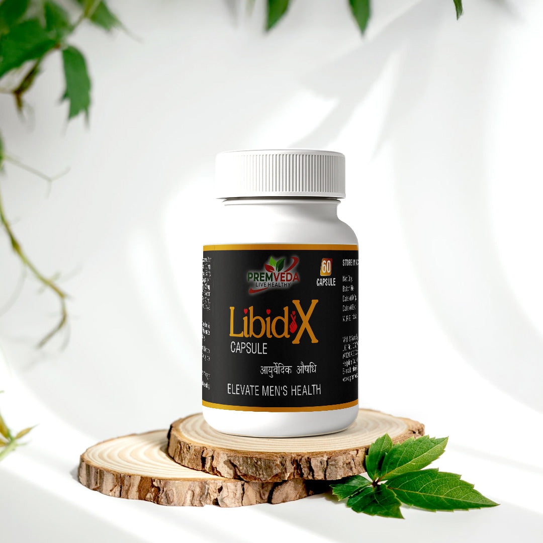 LibidX Ayurvedic Capsules – Boost Men's Energy, Strength & Confidence Naturally(60 Capsule Pack)