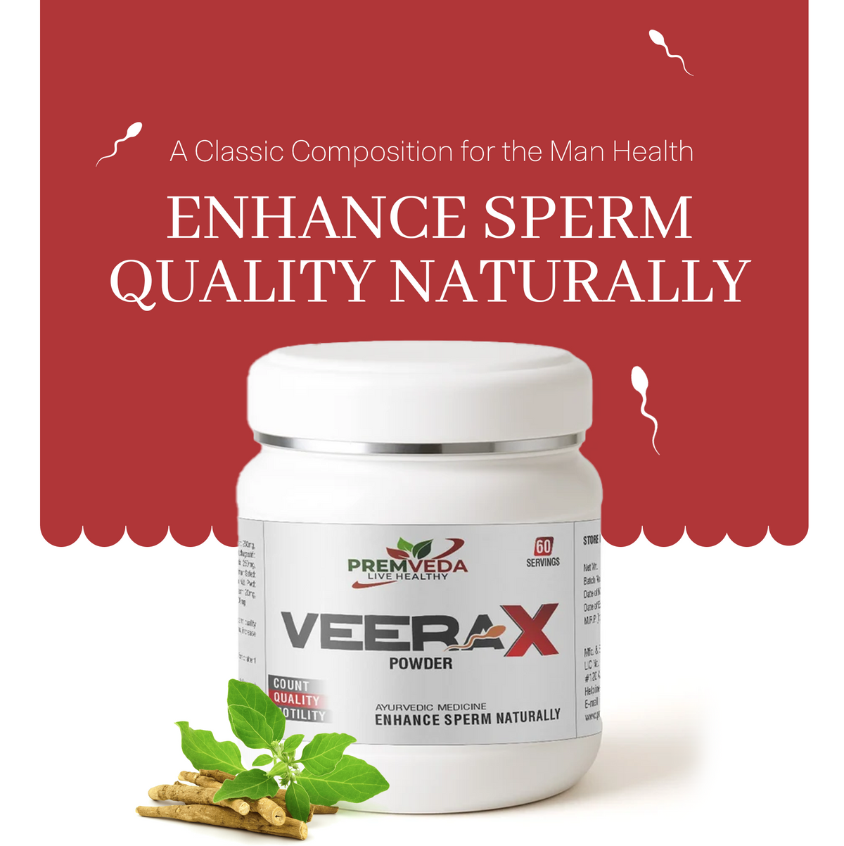 VeeraX Powder – Triple Boost: Count, Quality & Confidence