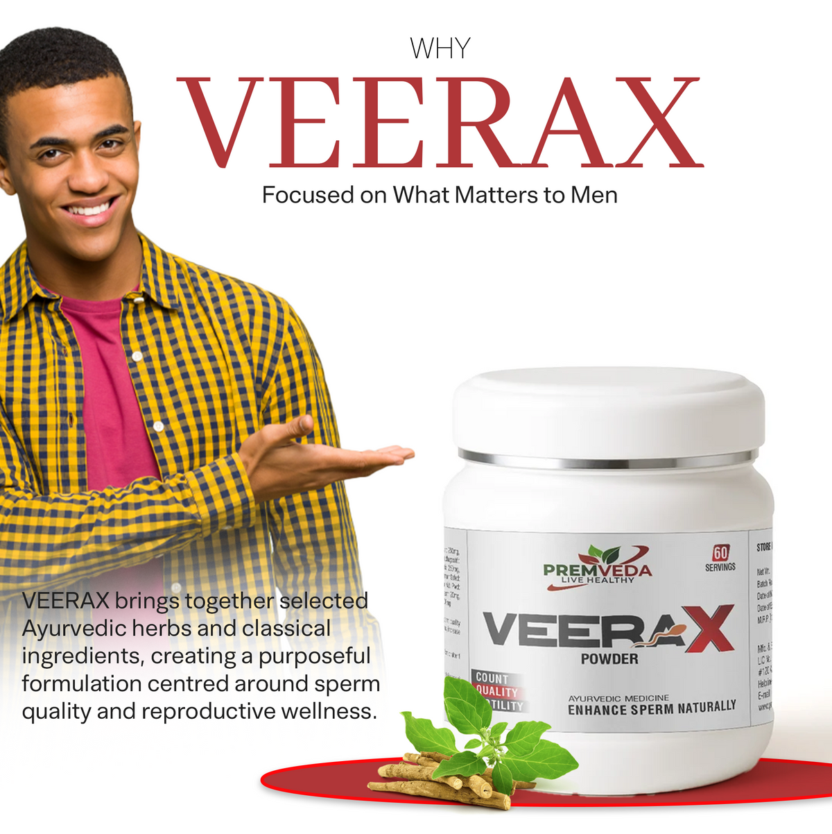 VeeraX Powder – Triple Boost: Count, Quality & Confidence