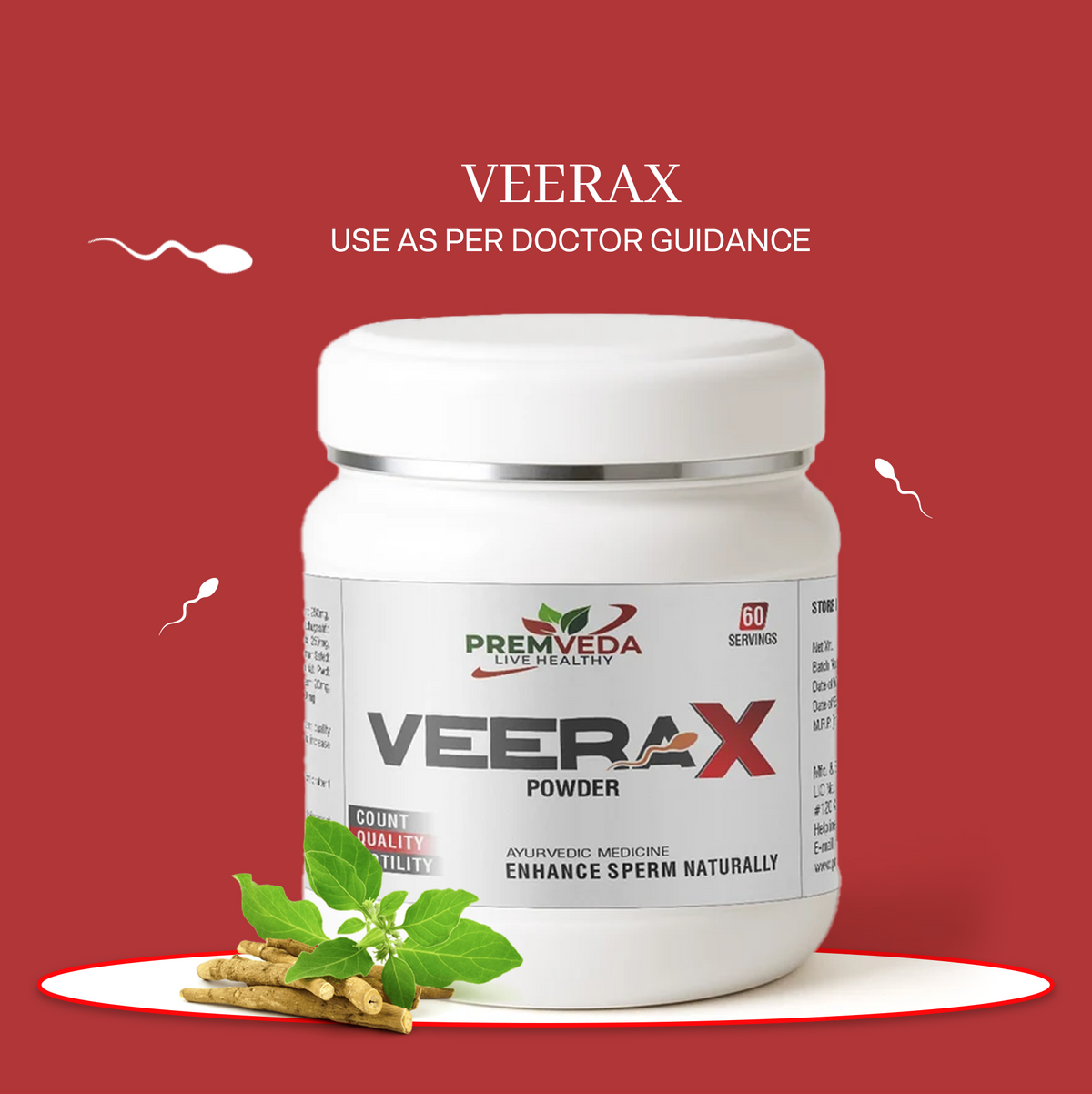 VeeraX Powder – Triple Boost: Count, Quality & Confidence