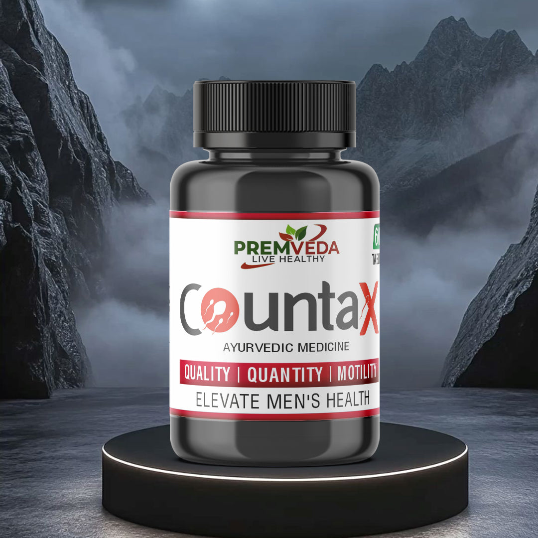 CountaX – Ayurvedic Kit for Sperm Count, Quality & Strength (60 Tabs Pack)
