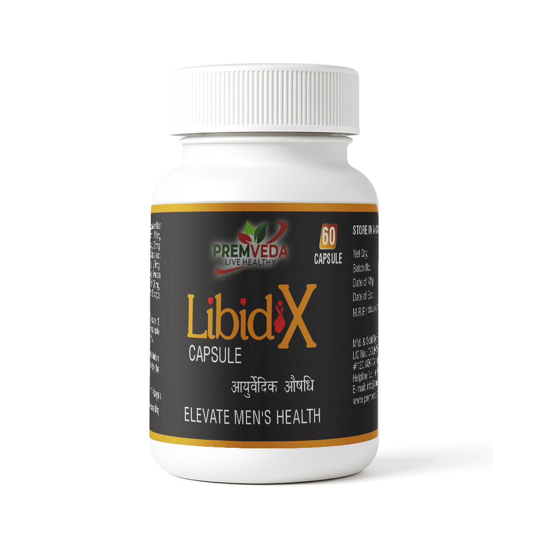 LibidX Ayurvedic Capsules – Boost Men's Energy, Strength & Confidence Naturally(60 Capsule Pack)