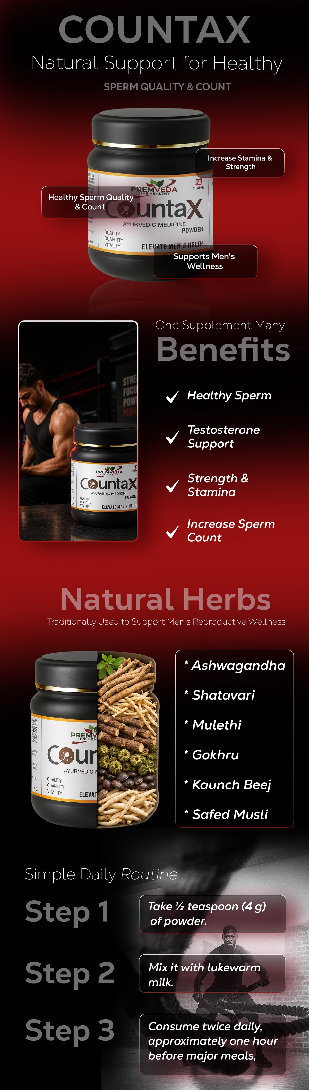 CountaX – Ayurvedic Power Kit for Sperm Count