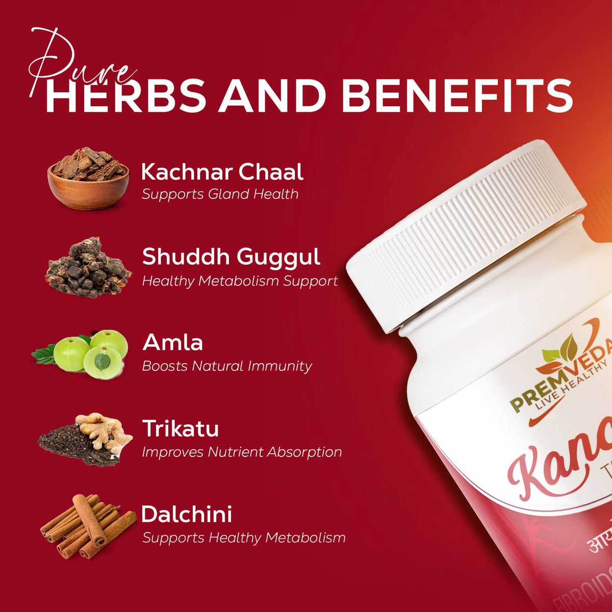 Kanchan Tablet – Ayurvedic Support for Fibroid, Cyst & Internal Swelling Relief