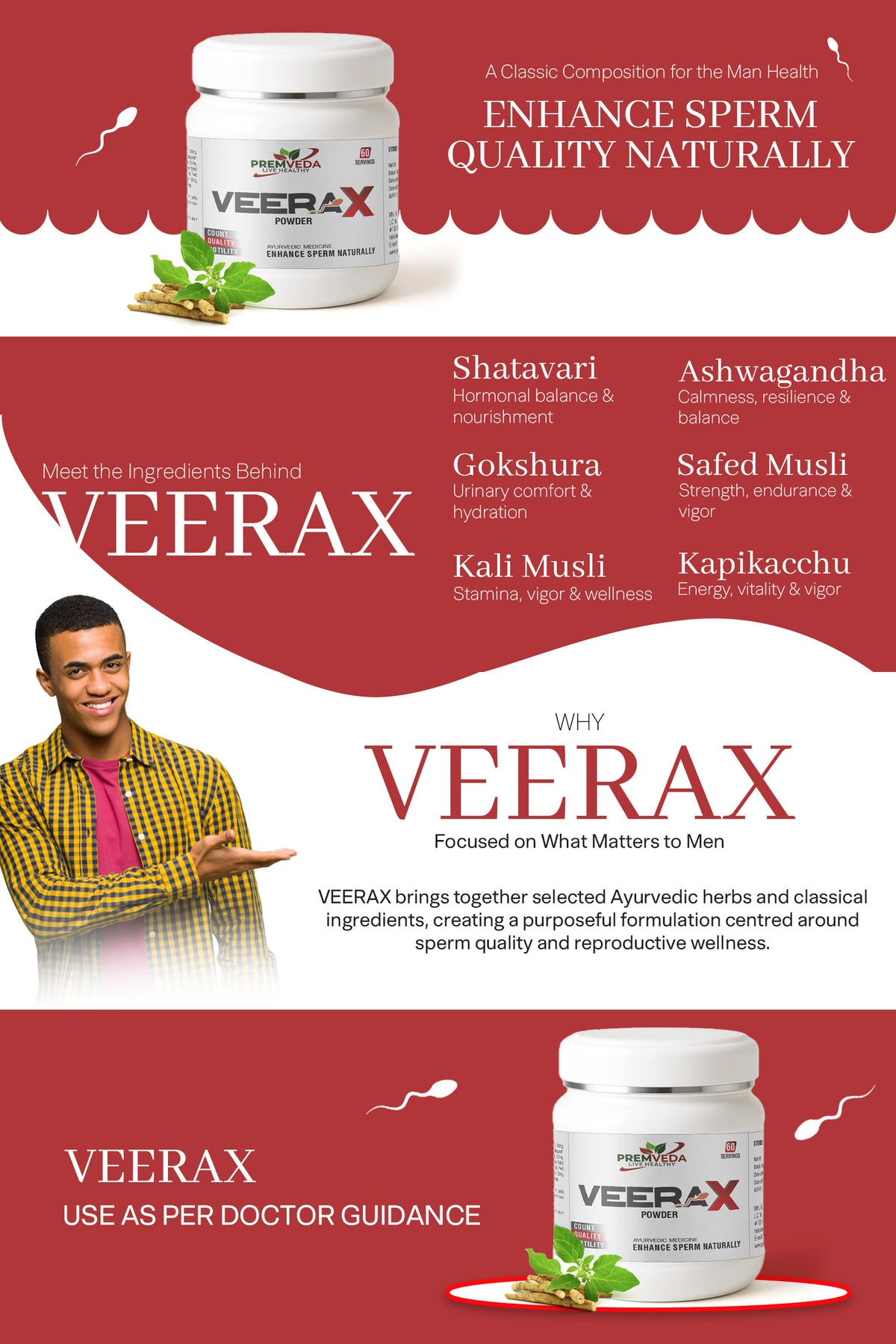 VeeraX Powder – Triple Boost: Count, Quality & Confidence